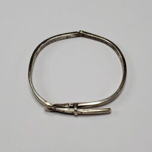 VTG Sterling Silver 925 Mexico Bracelet With Belt Buckle Design 16 grams signed